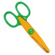 Ножиці дитячі "Craft" 1606A(Orange-Green) з фігурним лезом