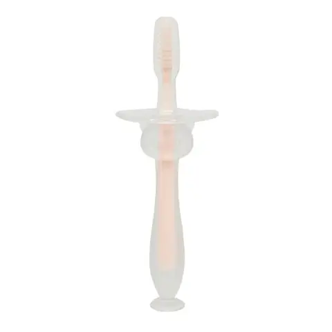 Силіконова зубна щітка Mumlove MGZ-0707(Pink) з обмежувачем