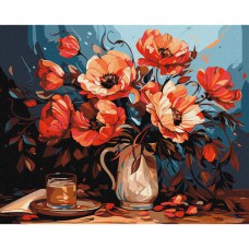 Картина за номерами "Барвисті маки" ©art_selena_ua KHO5679, 40х50см