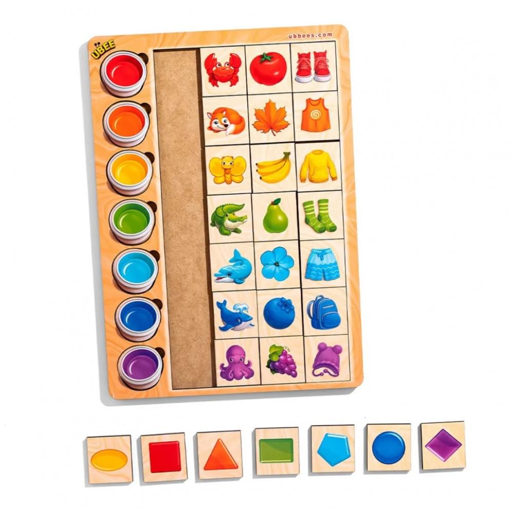 Дерев'яний пазл-вкладиш "Асоціації кольори" (ПСД268) PSD268