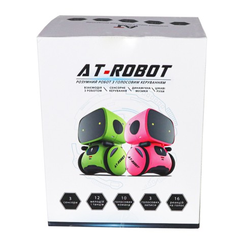 Дитяча іграшка "Інтерактивний робот" AT001-05-UKR синій, з голосовим керуванням