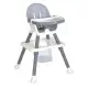 Дитячий стільчик для годування 2 в 1 M 6041 Gray