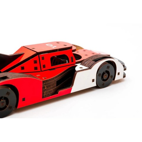 Дерев'яний 3D конструктор Racing Car Puz-01037, 146 деталей
