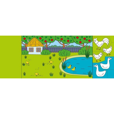 Дитяча книжечка-розмальовка "Хто пасеться на лузі?" 1364006