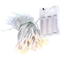 Гірлянда "Ниточка" RJ-07 на 3-х батарейках 50 лампочок 6 метрів, мультиколір