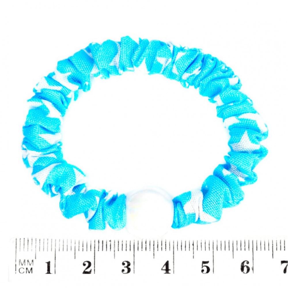 Набір резинок для волосся 0303-1075 різнокольорові, 20 штук, з намистиною