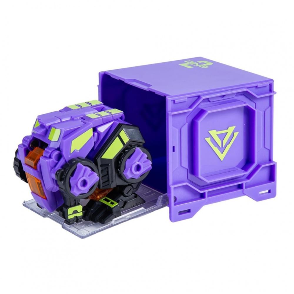 Динозавр-трансформер Раптор-Бот Dinoster EU580840-2 бокс для зберігання, фіолетовий