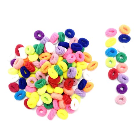 Набір резинок для волосся "Міні" 0307-1130 120 штук, різнокольорові