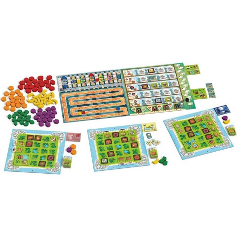 Настільна гра "Соковиті фрукти" SF001U 100 дерев'яних фігурок фруктів