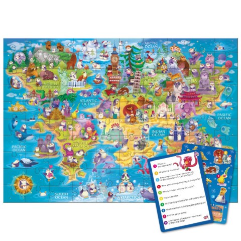 Дитячий пазл Шукай та знаходь "Світ пінгвінів" DoDo Toys 300670, 100 елементів