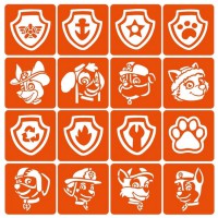 Набір трафаретів для біо-тату "Щенячий патруль" paw-patrol-16