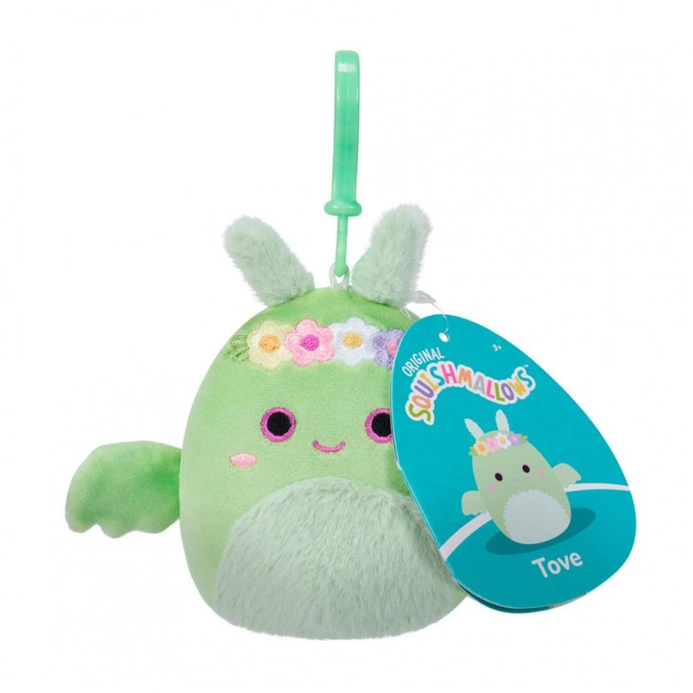 М'яка іграшка на кліпсі "Дракон Тов" Squishmallows SQCP00217, 9 см