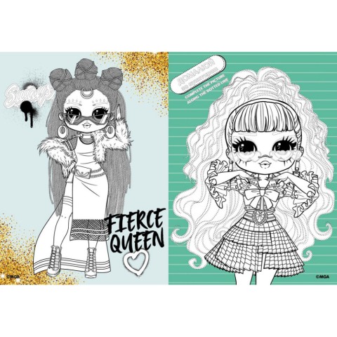 Дитяча книжка-розмальовка "L.O.L O.M.G. Queens 2" LCB15 зі стікерами