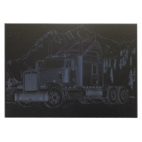 Гравюра А4 "Вантажівка-1" ГрА4-7с економ варіант в пакеті 29,7х21 см