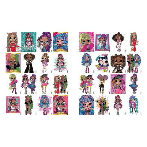 Дитяча книжка-розмальовка "L.O.L O.M.G. Queens 2" LCB15 зі стікерами