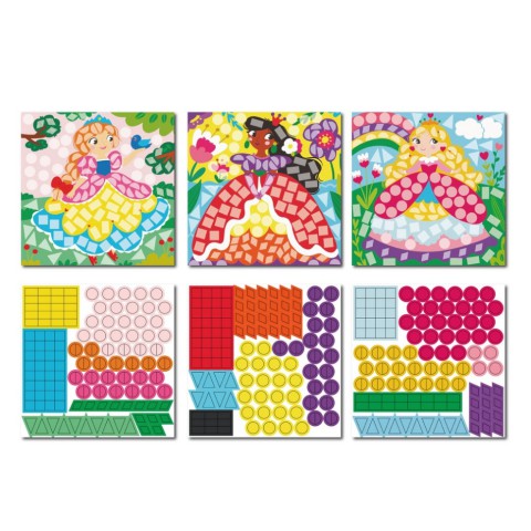Дитячий набір для творчості мозаїка "Принцеси" 300897 зі стікерами