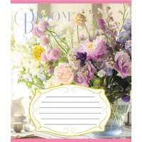 Зошит учнівський "Букети" 018-540154L-4 в лінію, 18 аркушів