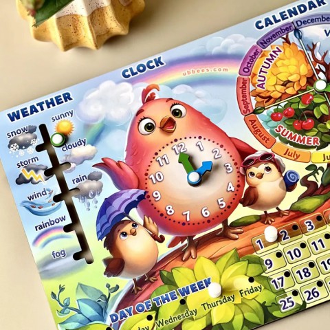 Розвиваюча гра Календар - 2 "Пташка" (ПСД260) PSD260 ENG