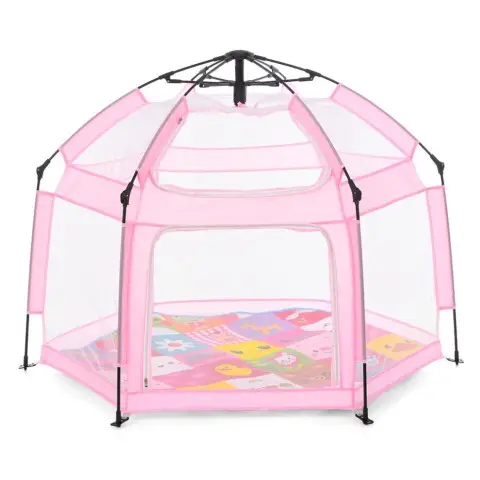 Дитячий манеж MR 1512 Powder Pink 146×127×110 см