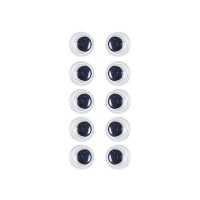 Пластикові очі для іграшок PE-012, 12 мм, 10 штук в упаковці