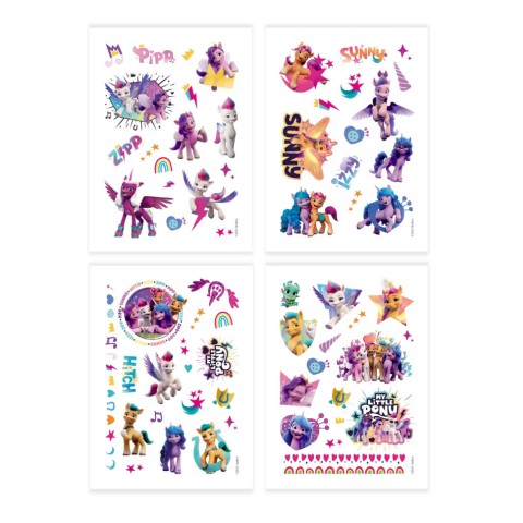 Набір дитячих тимчасових татуювань "My Little Pony" 200437, 4 аркуші