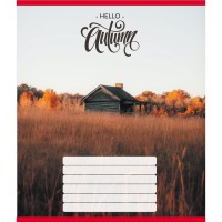 Зошит учнівський "Привіт осінь" 018-530117K-3 в клітинку, 18 аркушів