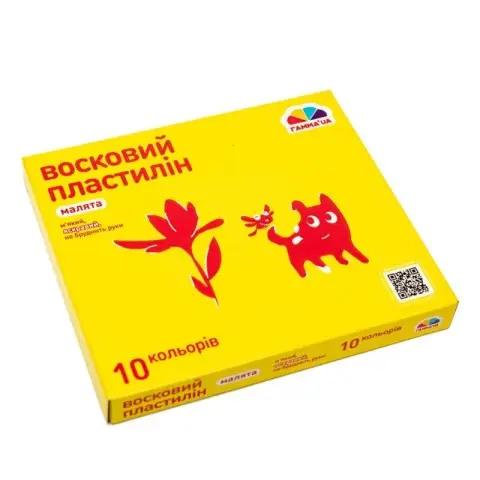 Набір для ліплення пластилін "Малята" 100304, 10 кольорів
