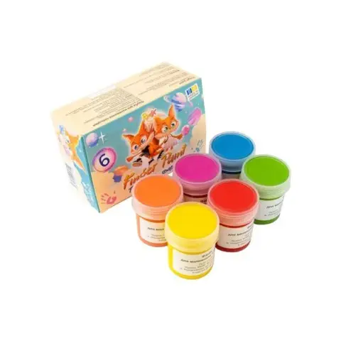 Набір пальчикових фарб 840602, 6 кольорів по 40 мл