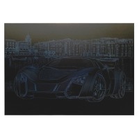 Гравюра А4 "Спорткар" ГрА4-4с економ варіант в пакеті 29,7х21 см