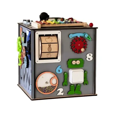 Розвиваюча іграшка Бізікуб TG3461117500, 30х30х30 см Сірий