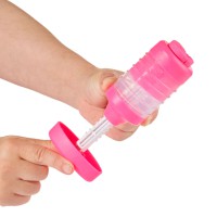 Незастигаюча маса для ліплення з пресом 595106, 5х6х19 см Рожевий