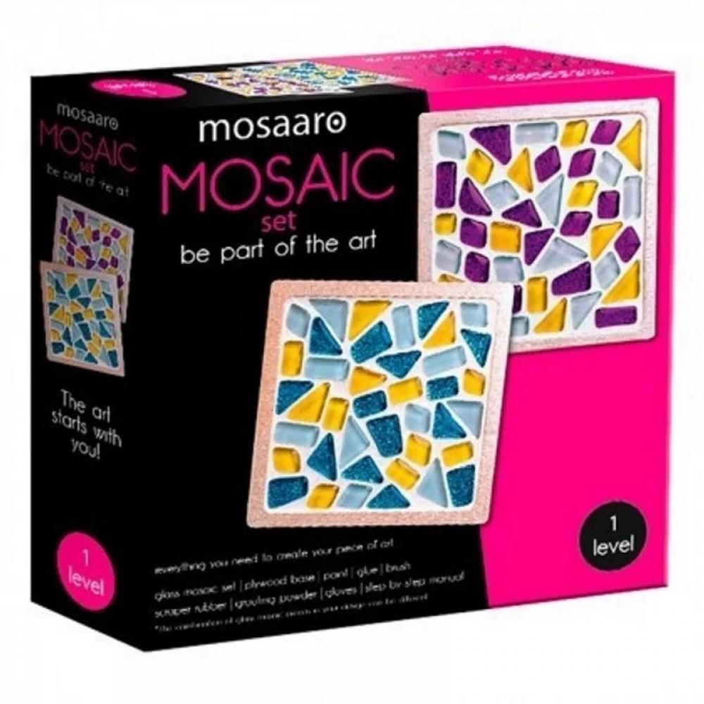 Набір для скляної мозаїки "Підставки для чашок" MA1002 квадратні