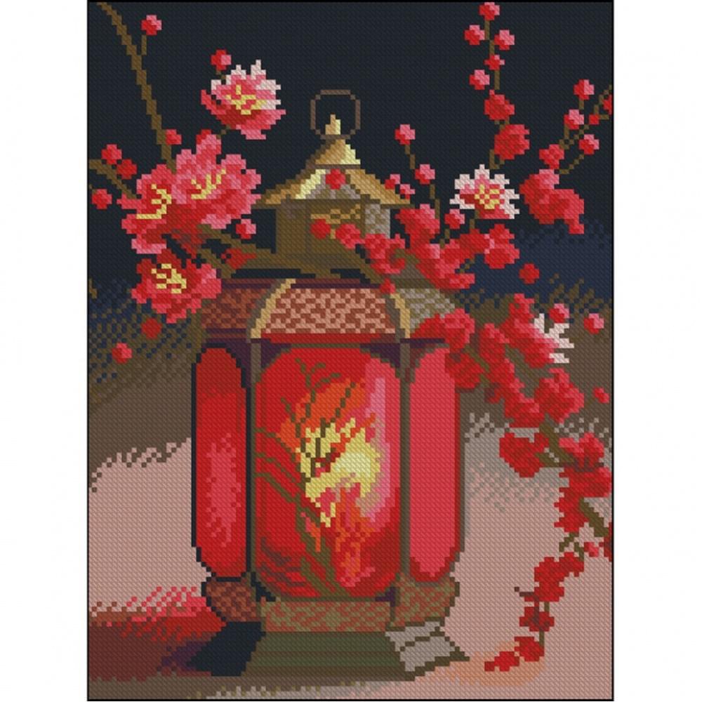 Алмазна мозаїка без підрамника "Ліхтарик" ZAV3040-18, 30х40 см