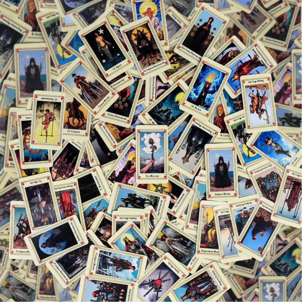 Гадальні карти Таро 30421 картка з посиланням на інструкцію 78 штук