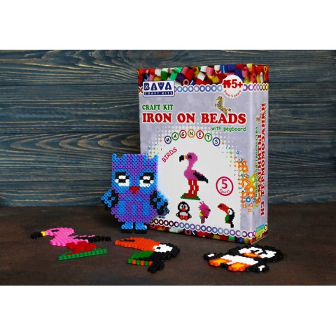 Магніти з термомозаїки "Птахи" (TM-005) набір для творчості