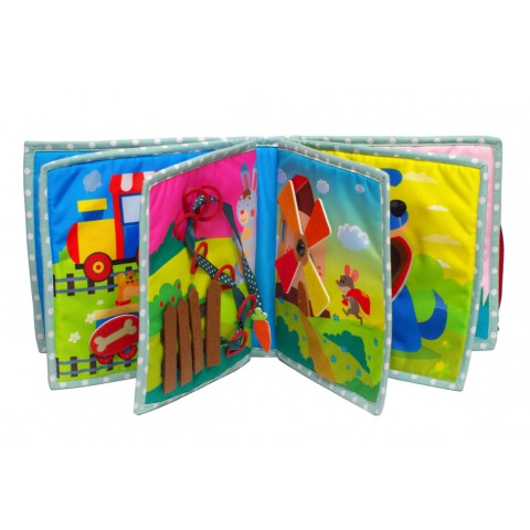 Текстильна розвиваюча книга для малят Bambini "Кошеня" 403648