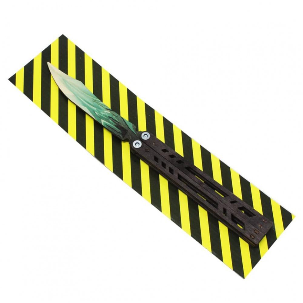 Ніж дерев'яний сувенірний "SO-2 МЕТЕЛЬ DRAGON GLASS СМАРУД" SO2BALDG