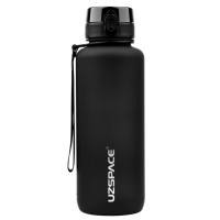 Пляшка для води UZSPACE 3056(Black) 1500 мл, чорна