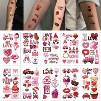 Набір тимчасових тату "Любов № 2" Love-tattoo-mini-set-2-10, 12 х 7 см 10 шт