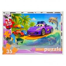 Дитячі м'які пазли "Серфінг з тачками" S35-11-03, 35 елементів