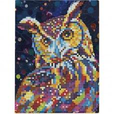 Алмазна мозаїка "Сова" DM3005 з мольбертом 17x22.5 см