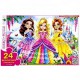 Пазл дитячий Казкові принцеси 88267, 24 великих елементи