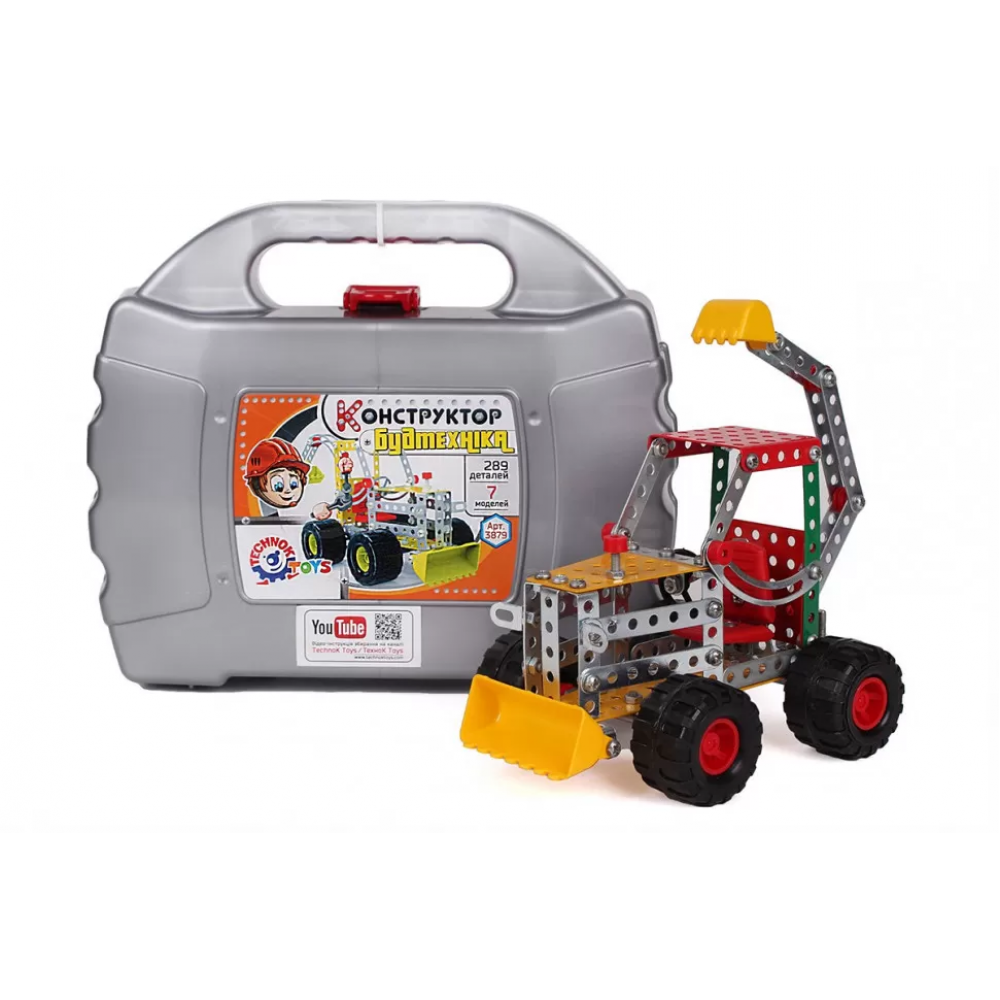 Металевий конструктор "Будівельна техніка" 3879TXK у валізі