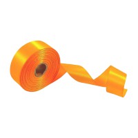 Атласна стрічка для рукоділля АБ-341, 2,5 см x 23 м, Помаранчевий