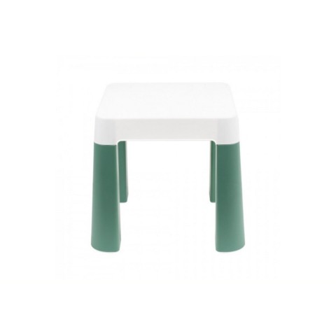 Дитячий табурет 0884TXK, біло-зелений, до 75 кг 32 х 32 х 28 см