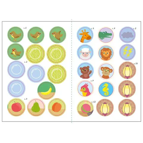 Книга з наклейками Малюк Киць-Киць "Мої емоції" 1841001, 12 сторінок