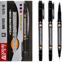 Набір маркерів 6105O чорний, упаковка 12 шт