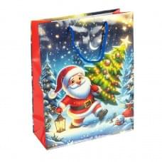 Пакет подарунковий "Новий Рік" 2576-1-4 розмір 18х21,5х8 см