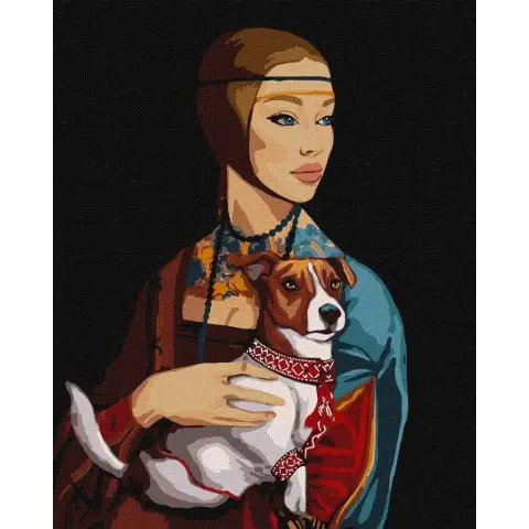 Картина за номерами "Справжній українець" ©111viktoriiaa Ідейка KHO4929 40х50 см