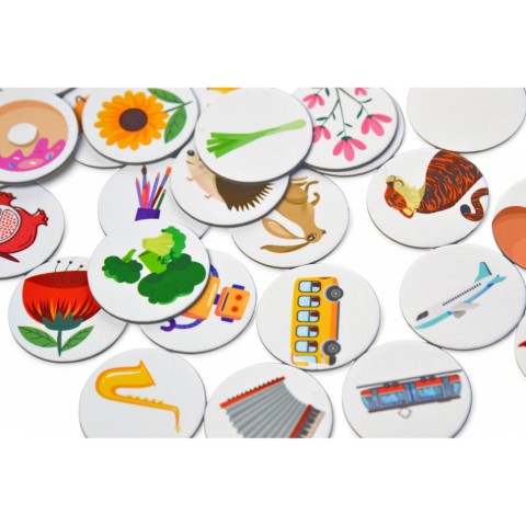 Дитяче лото "Асоціації" 2255-UM 6 полів, 84 фішки